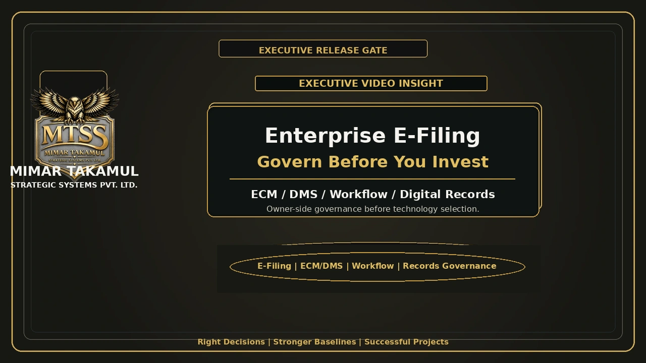 Enterprise E-Filing Governance Before Investment video poster