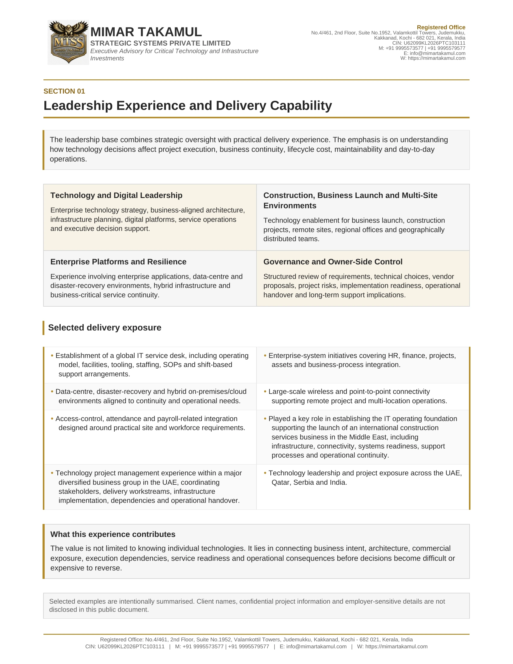 Chief Executive Officer Leadership Capability Profile, page 2
